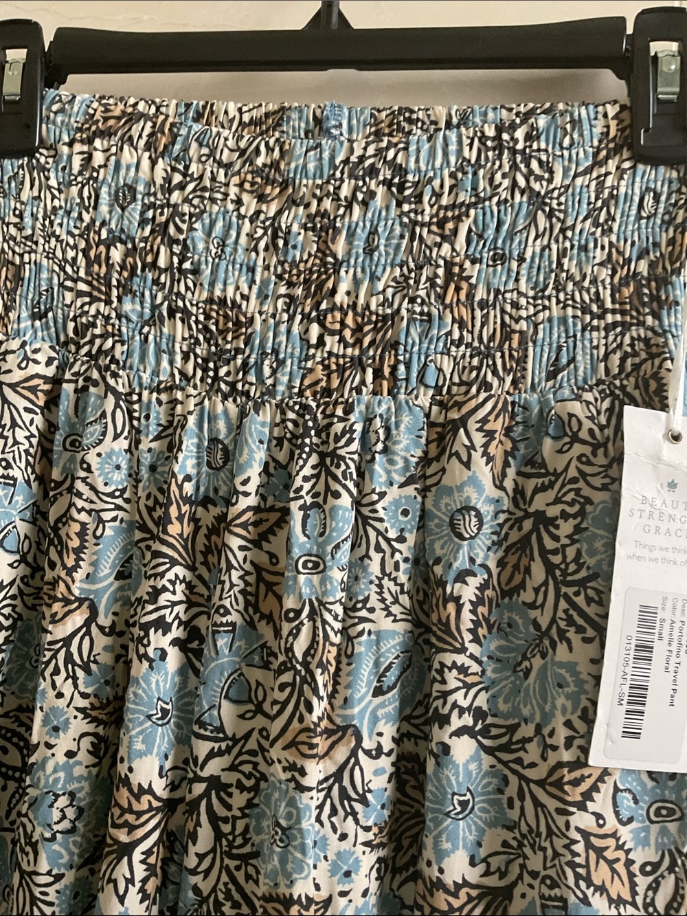 NWT KIRAGRACE SMOCKED ELASTIC WAIST  pants (s)